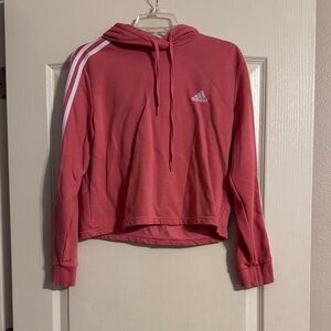 Adidas Coral Hoodie with White Accents